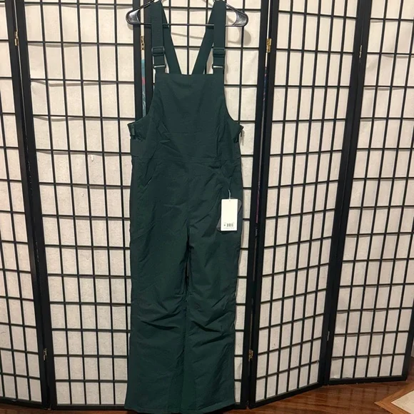 Halfdays Forest Green Carson Bib Waterproof Winter Overalls - Picture 3 of 7